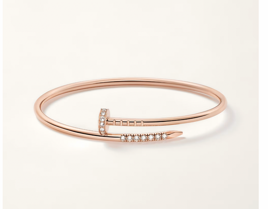 Juste Un Clou Bracelet Small Model Reverse-Set Diamonds 18K Rose Gold