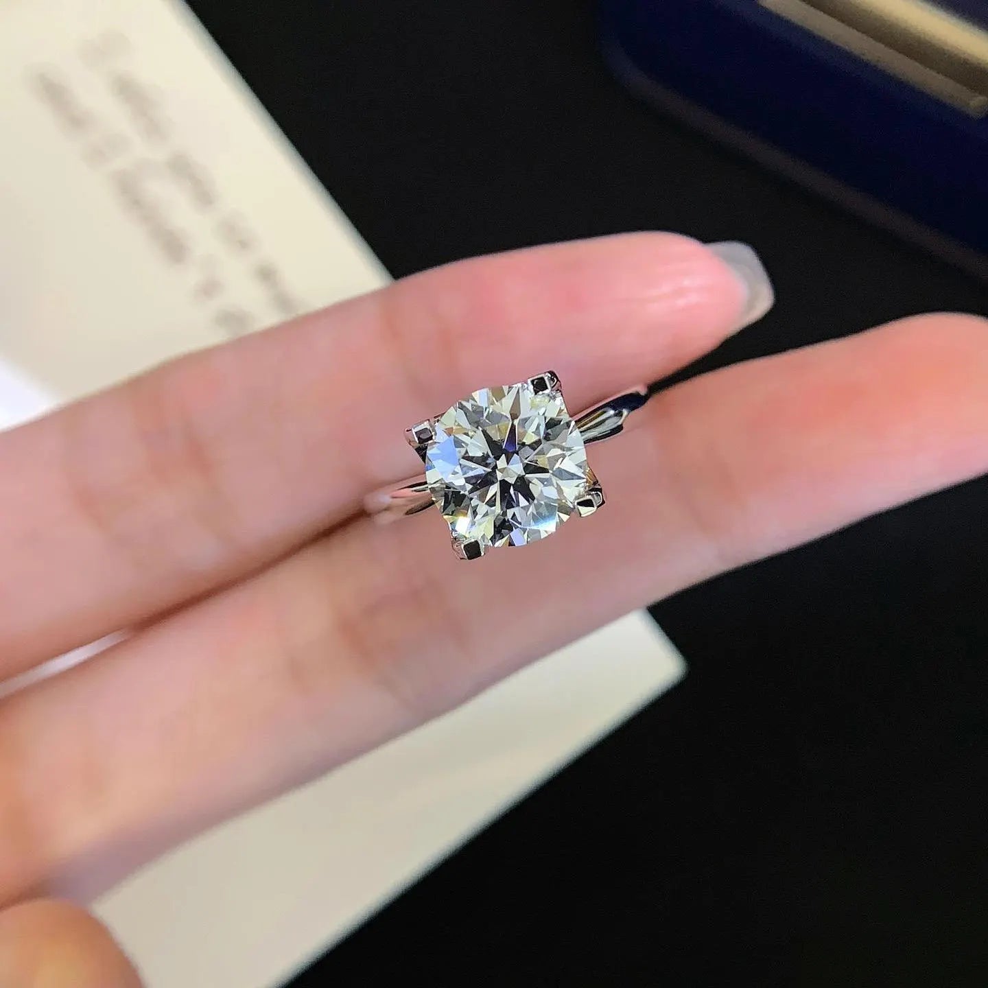 2.60ct Round Lab Grown Diamond Halo Engagement Ring | IGI Certified | Custom Gold & Platinum