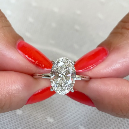 2.70tcw Lab Diamond Engagement Ring | 1.50ct Round Center | IGI | Triple Pavé Halo Style