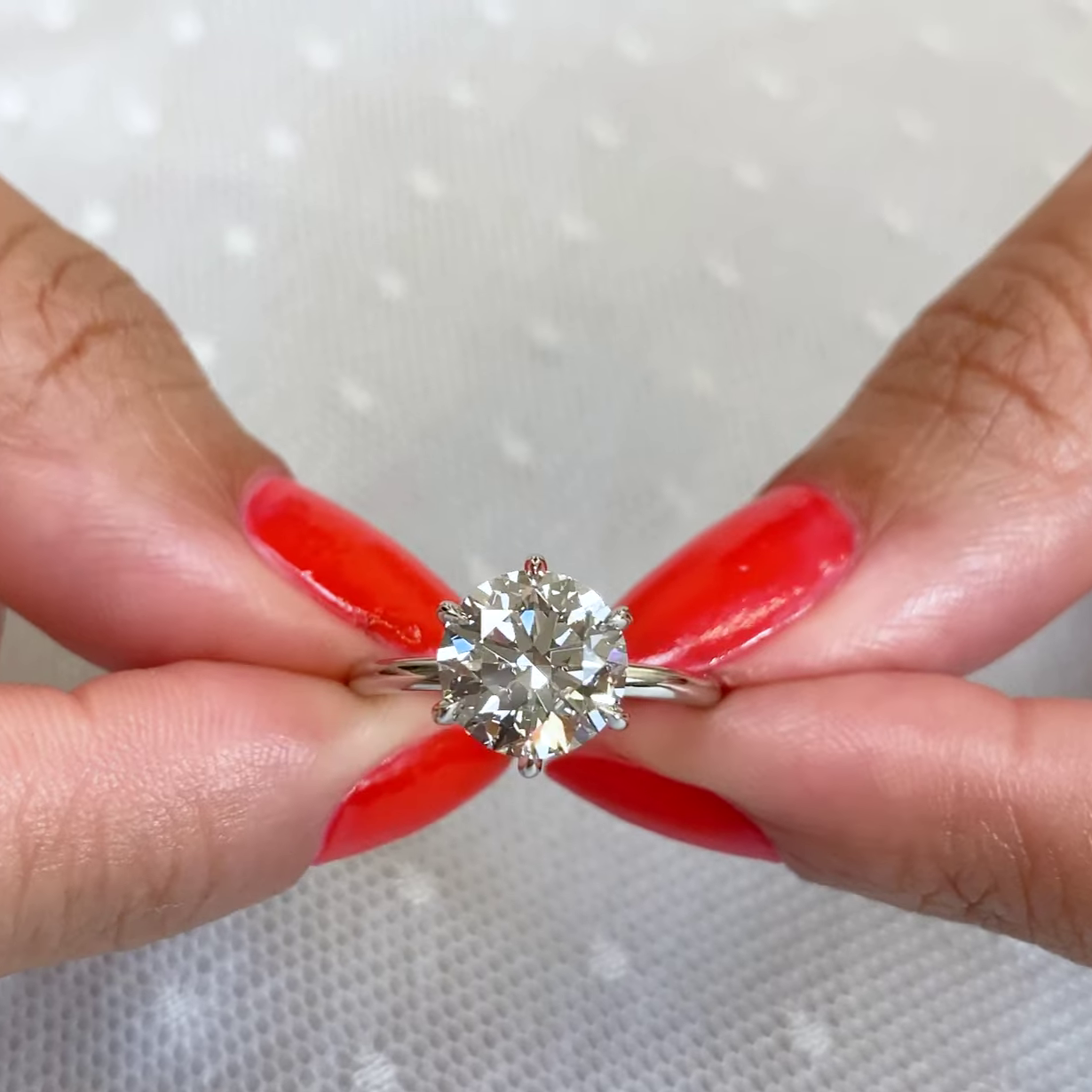 2.60ctw Round Lab Grown Diamond Engagement Ring | IGI Certified | Custom Gold & Platinum