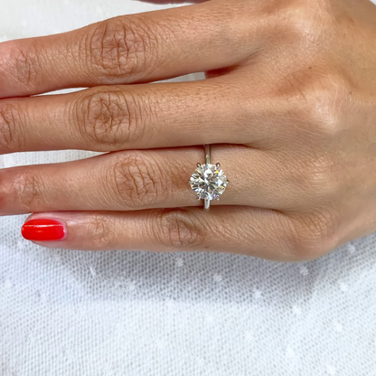 2.60ctw Round Lab Grown Diamond Engagement Ring | IGI Certified | Custom Gold & Platinum